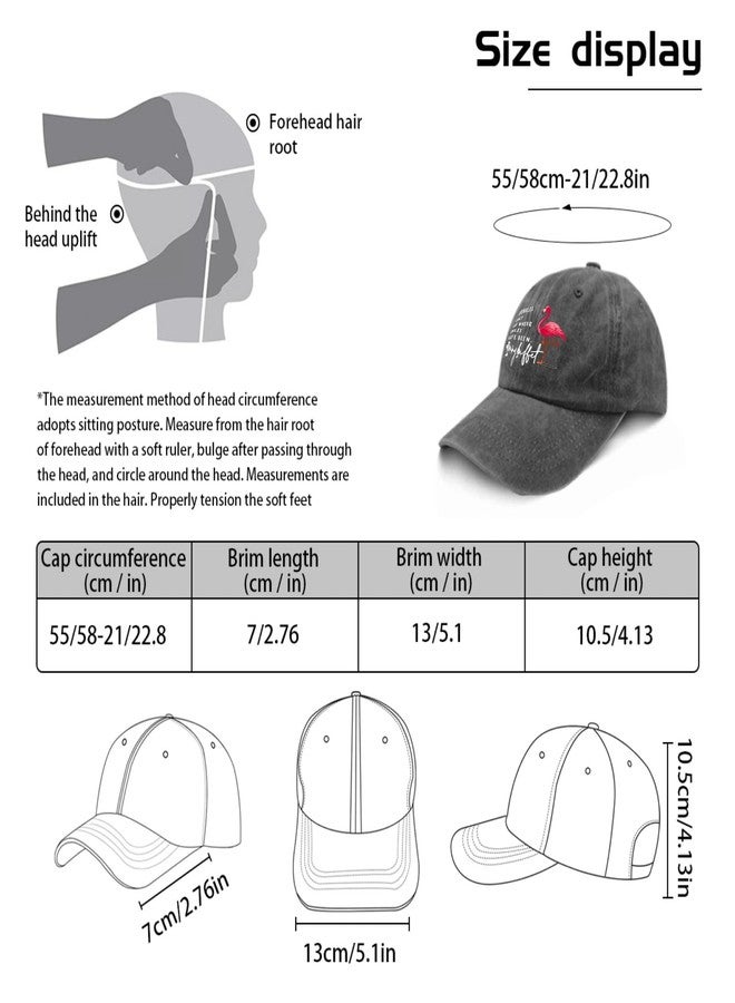 ODCRAT Wrinkles Only Go Where Smiles Have Been Golf Hat Funny Golf Hat Pigment Black Womens Hats Gifts for Mom Outdoor Hat - Image 3